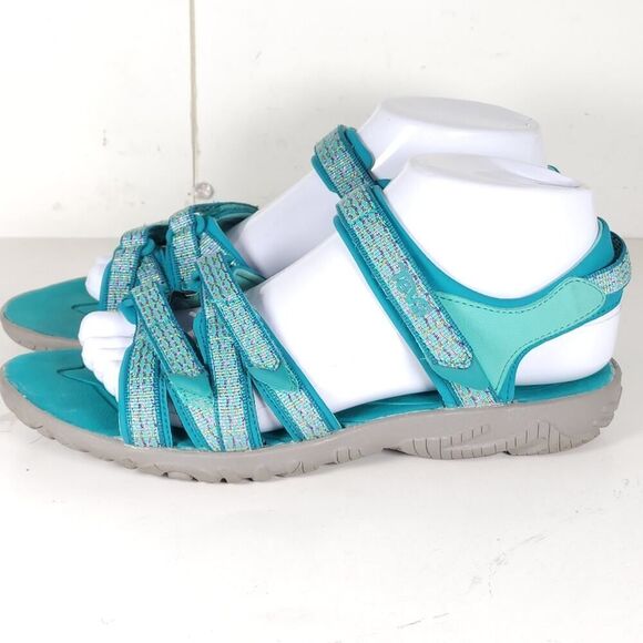 Teva Women's Tirra US6 Blue Flat Trail Hiking Strappy Sport Sandals Shoes - Picture 2 of 15